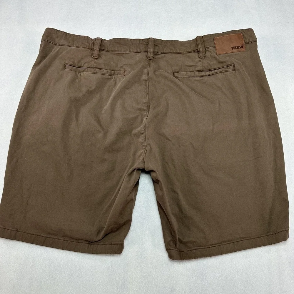 Mavi‎ Simon Shorts Mens 44 Brown Stretch Chino Casual Flat Front Turkey